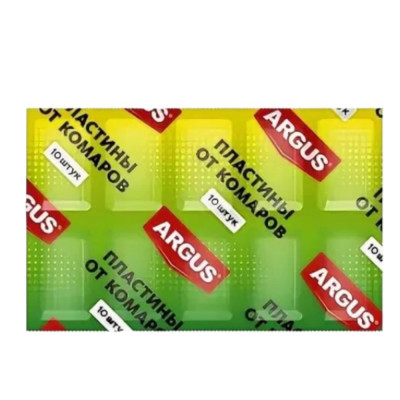 Пластины ARGUS без запаха (лист 10шт) купить оптом | cifra-spb.ru