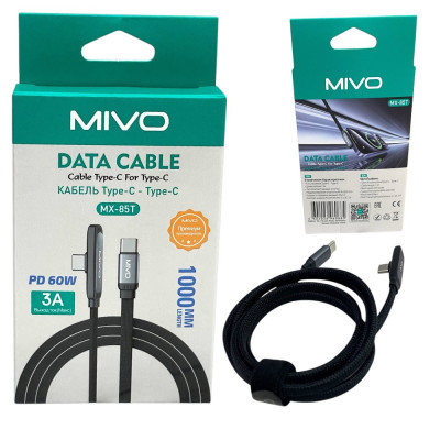 Кабель MIVO-MX85T Type-c Type-c 60w купить оптом | cifra-spb.ru