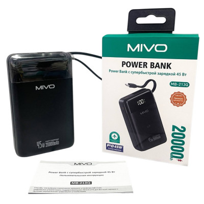 PB MIVO MB-213Q 20000mAh купить оптом | cifra-spb.ru