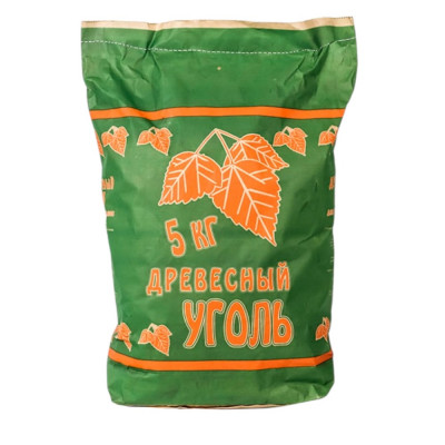 Уголь (крафт пакет)  5кг ВОЛГА купить оптом | cifra-spb.ru