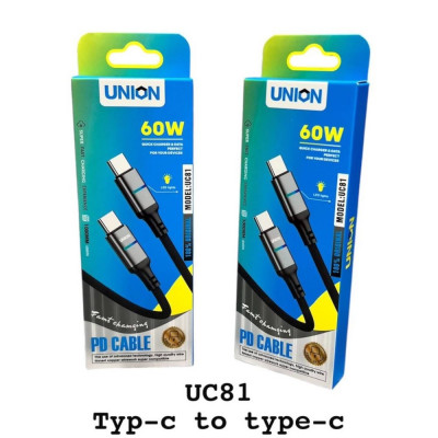 Кабель UNION UC-81-008-008 Type-c купить оптом | cifra-spb.ru