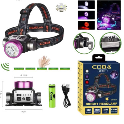 Налобный аккумуляторный фонарь HT-3441COBA купить оптом | cifra-spb.ru