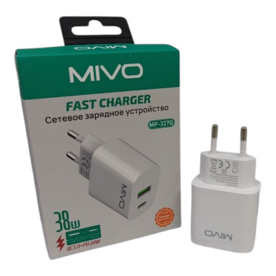 СЗУ MIVO MP-327Q-2usb 38 W купить оптом | cifra-spb.ru