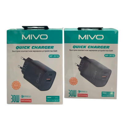 СЗУ MIVO MP-301Q-2usb 30 W купить оптом | cifra-spb.ru
