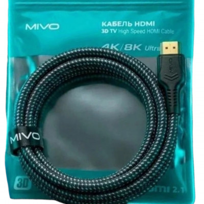 Кабель MIVO HDMI 2.1 5м  4K Ultro HD купить оптом | cifra-spb.ru