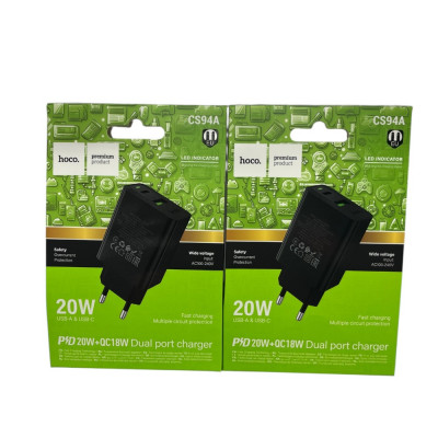 СЗУ Hoco CS-94A PD-20W+QC3.0 купить оптом | cifra-spb.ru